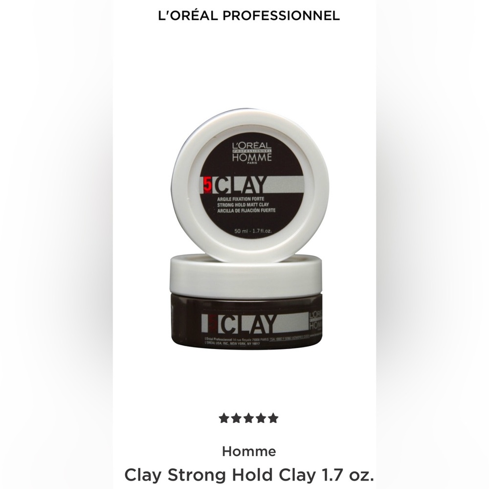 Hair clay pomade